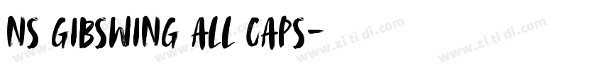 NS Gibswing All Caps字体转换